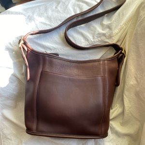 Vintage leather coach bag